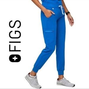 Figs Women's Zamora Technical Collection Blue Scrub Pants Joggers W18SW2005
